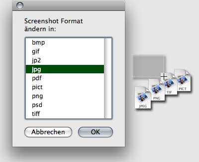 ScreenShotFormatX Leopard